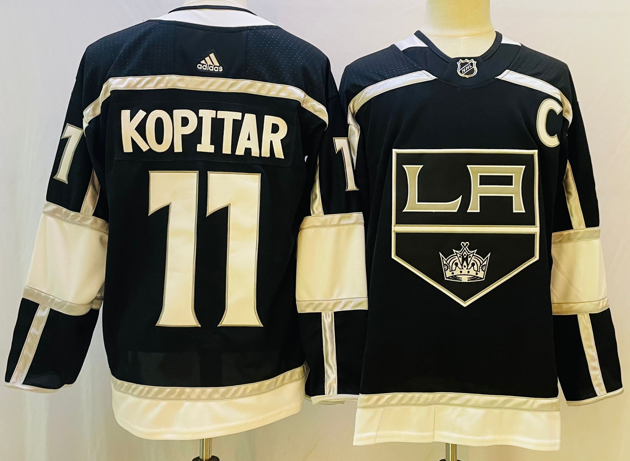 Men Los Angeles Kings #11 Kopitar Black Throwback 2022 Adidas NHL Jersey->dallas stars->NHL Jersey